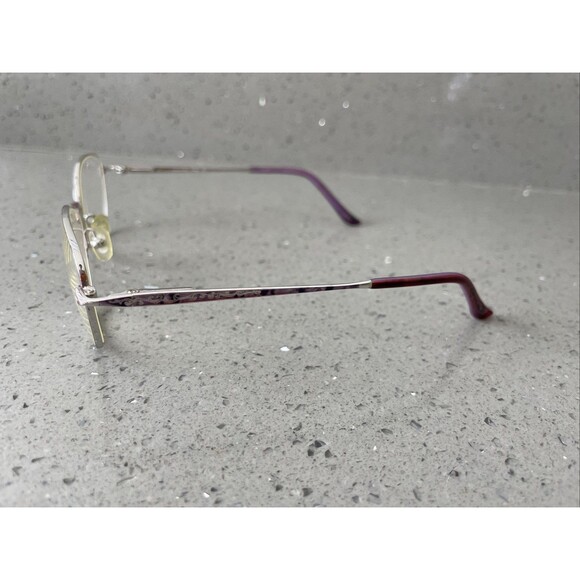 LAURA ASHLEY EYEGLASSES Frames ONLY Madge Plum 54-16-130 FLEX HINGE full rim - Picture 3 of 10